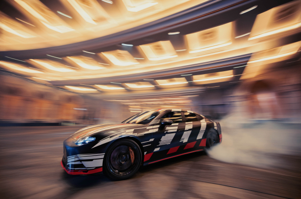 Built to excite: A stunning Las Vegas premiere for a new dimension of performance with Brad Pitt, George Russell and the upcoming Mercedes-AMG GT 4-Door Coupe