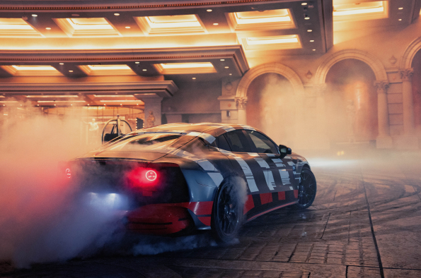 Built to excite: A stunning Las Vegas premiere for a new dimension of performance with Brad Pitt, George Russell and the upcoming Mercedes-AMG GT 4-Door Coupe