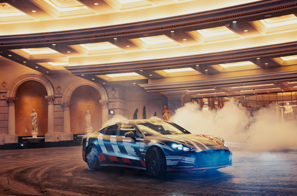 Built to excite: A stunning Las Vegas premiere for a new dimension of performance with Brad Pitt, George Russell and the upcoming Mercedes-AMG GT 4-Door Coupe