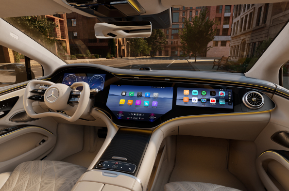 The new Mercedes-Benz EQS: Smarter than ever. Further than ever.