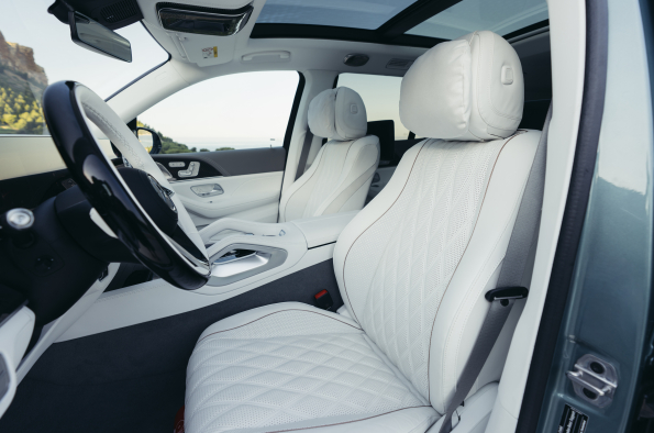 Mercedes-Maybach GLS 680 Dark petrol uni / Verde silver MANUFAKTUR Maybach Exclusive Nappa Leather Chrystal white/Silver grey pearl