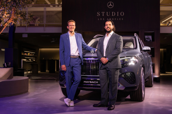 World Premiere of the new Mercedes-Maybach GLS at the Mercedes-Benz Studio Los Angeles, July 2026.